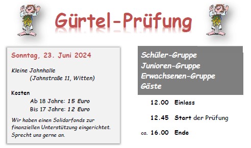 Gürtel-Prüfung